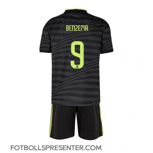 Real Madrid Karim Benzema #9 Tredje tröja Barn 2022-23 Kortärmad (+ korta byxor)
